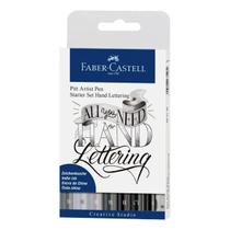 Marcador Artístico Faber Castell Pitt Starter Hand Lettering Com 09 Itens