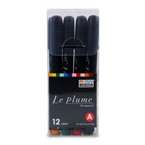 Marcador Artístico Le Plume C/12 Cores Marvy Uchida Marcador Artístico Le Plume C/12 Cores Marvy Uchida