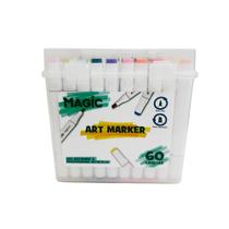 Marcador Artístico Ponta Dupla 60 Cores MAGIC KIDS