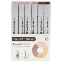 Marcador Artístico Sinoart Marker 48 CORES Marcador Artístico Sinoart Marker 48 CORES