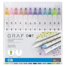 Marcador Artítisco Graf Dot com 12 cores - CiS