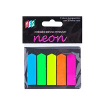 Marcador auto-adesivo removível 5 cores Neon 20 folhas cada 45505DSD - Yes Marcador auto-adesivo removível 5 cores Neon 20 folhas cada 45505DSD - Yes