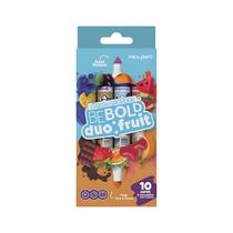 Marcador Be Bold Duo Fruit Duas Pontas Newpen 10 Cores