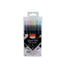 Marcador Brush Pen C/6 Cores Past Bp0004