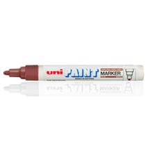 Marcador Caneta Permanente Uni Paint Marker PX20 Brown - UNIBALL Marcador Caneta Permanente Uni Paint Marker PX20 Brown - UNIBALL