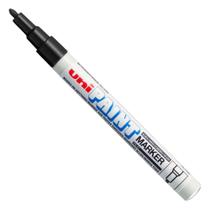 Marcador Caneta Permanente Uni Paint Marker PX21 Traçado 0,8mm a 1,2mm Preta - UNIBALL