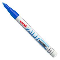 Marcador Caneta Permanente Uni Paint Marker PX21 Traço 08 mm a 1,2 mm Azul