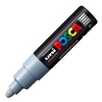 Marcador Caneta Posca Cinza PC-7M Traço Preciso 4,5/ 5,5 mm