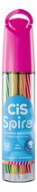 Marcador Canetinha Para Colorir Cis Spiro Estojo 12 cores Cor:Rosa