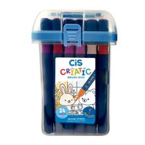 Marcador CIS Criatic Brush Duo Estojo com 24 Cores
