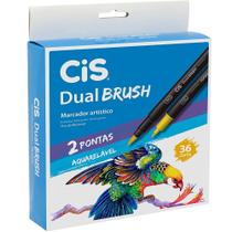 Marcador Cis Dual Brush estojo 36 cores