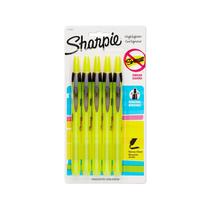 Marcador com ponta de cinzel retrátil Sharpie Accent x5 amarelo