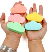 Marcador Conjunto Marca Texto Nuvem Tons Pasteis Kit C/ 5un