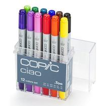 Marcador Copic Ciao Estojo com 12 Cores Marcador Copic Ciao Estojo com 12 Cores