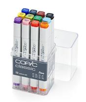 Marcador Copic Classic Estojo 12 Cores Basics Básicas Marcador Copic Classic Estojo 12 Cores Basics Básicas