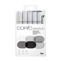 Marcador Copic Sketch Estojo 6 Cores Pale Pastels Tons Pastéis