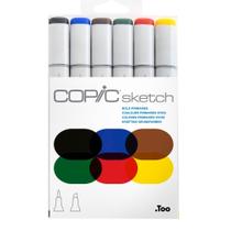Marcador Copic Sketch Estojo 6 Cores Primárias Perfect Primaries Marcador Copic Sketch Estojo 6 Cores Primárias Perfect Primaries