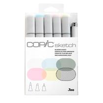 Marcador Copic Sketch Estojo 6 Cores Sea & Sky Mar e Céu Marcador Copic Sketch Estojo 6 Cores Sea & Sky Mar e Céu