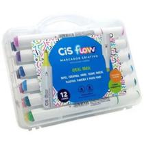Marcador criativo cis flow 12 cores