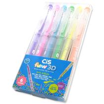 Marcador Criativo CiS Flow 3D 1.0mm - 6 Cores NEON Marcador Criativo CiS Flow 3D 1.0mm - 6 Cores NEON