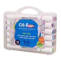 Marcador Criativo CIS FLOW C/12 Cores - CIS Marcador Criativo CIS FLOW C/12 Cores - CIS