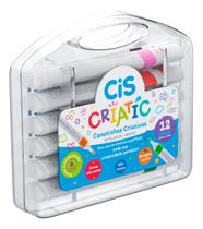 Marcador Criativo Infantil Criatic Estojo 12 Cores Cis