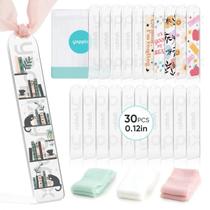 Marcador de acrílico em branco YOPPIX 30 peças com fita 5,5x3cm