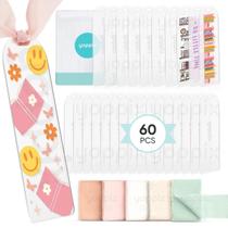 Marcador de acrílico em branco YOPPIX 60 peças com fitas de 6 x 2 polegadas Marcador de acrílico em branco YOPPIX 60 peças com fitas de 6 x 2 polegadas