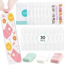 Marcador de acrílico em branco YOPPIX 6x2" com 30 fitas, 30 unidades