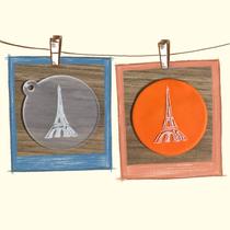 Marcador de Acrilico Torre Eiffel Paris - Cia do Molde