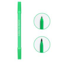 Marcador de coloração de caneta de corante alimentar com fina e grossa ponta decorando DIY Home - Verde