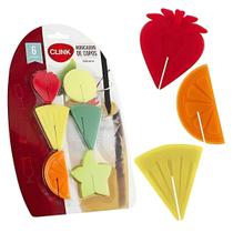 Marcador de copo em silicone - 6pcs Marcador de copo em silicone - 6pcs