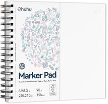Marcador de Desenho Ohuhu Dupla Face - 8,3 x 8,3 Polegadas - 60 Folhas (150g/m²) Marcador de Desenho Ohuhu Dupla Face - 8,3 x 8,3 Polegadas - 60 Folhas (150g/m²)