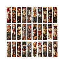 Marcador De Livro De Natal Para Cães 32 Peças Retro Festival Volta Às Aulas Dia Dos Professores