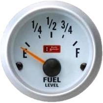 Marcador de nivel de combustivel Auto Gauge Silver Series