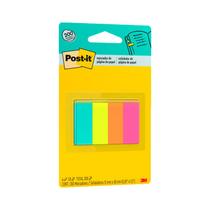 Marcador de página 3M post-it 15X38mm 4 cores 50 folhas cada