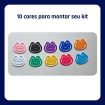 Marcador de Página Gato Clip para Livro e Caderno Papelaria para Leitura Kit 10 20 30 ou 50