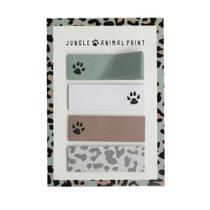 Marcador de Página Le Adesivo Decorado Animal Print com 04 Blocos de 20 Folhas Cada 4,5X1,5cm Marcador de Página Le Adesivo Decorado Animal Print com 04 Blocos de 20 Folhas Cada 4,5X1,5cm