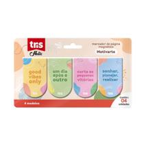 Marcador de Página Magnético 04 Unidades Tris Holic Motivarte