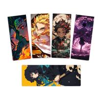 Marcador De Página Magnético Kit 4 Demon Slayer + Brinde