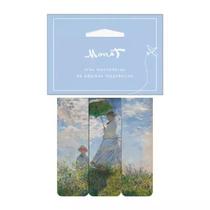 Marcador de página - monet - mulher com sombrinha