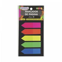 Marcador de Página Seta 12x44mm 05 Cores Neon 25 Folhas BRW