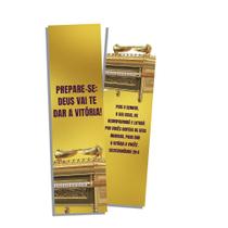 Marcador de Página Vitória de Deus - 100 Unidades - Papel Couchê 250g - Impressão Frente e Verso