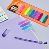 Marcador de paginas Adesivo flag index film Flechas 10 Cores 15 Folhas de Cada Cor Total 150 Marcadores