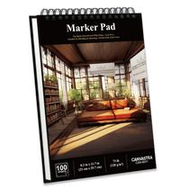 Marcador de Papel CANVASTRA A4 120gsm - 100 Folhas para Caderno de Esboços