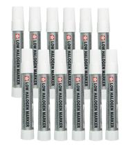Marcador de pintura SAKURA Low Halogen Solid Twist Up Tip branco, pacote com 12 unidades Marcador de pintura SAKURA Low Halogen Solid Twist Up Tip branco, pacote com 12 unidades
