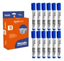 Marcador De Quadro Branco Azul Jocar Office Caixa Com 12 Un