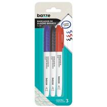 Marcador de Quadro Branco Slim 3 cores Bazze
