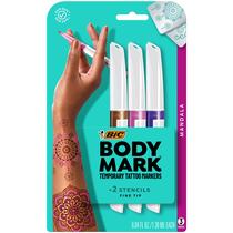 Marcador de tatuagem temporário BIC BodyMark Fine Tip Mandala x3