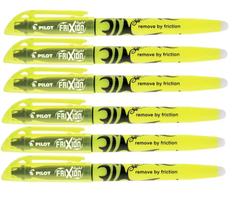 Marcador de Texto Apagável Pilot Frixion Light - Amarelo x 6 unidades Marcador de Texto Apagável Pilot Frixion Light - Amarelo x 6 unidades